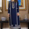 Blue Embroidered kurta