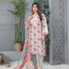 Grey Printed casual salwar kameez for winter