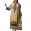 Asim Jofa Yellow, Printed Lawn Dress