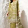 Green Sana Safinaz, Embroidered lawn suit with soft karandi dupatta and cotton trouser