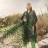 Green linen printed dress | best casual womenswear